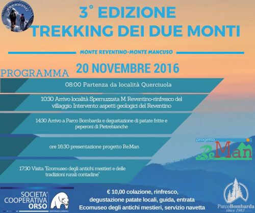 III Edizione Trekking dei Due Monti – 20 Novembre 2016