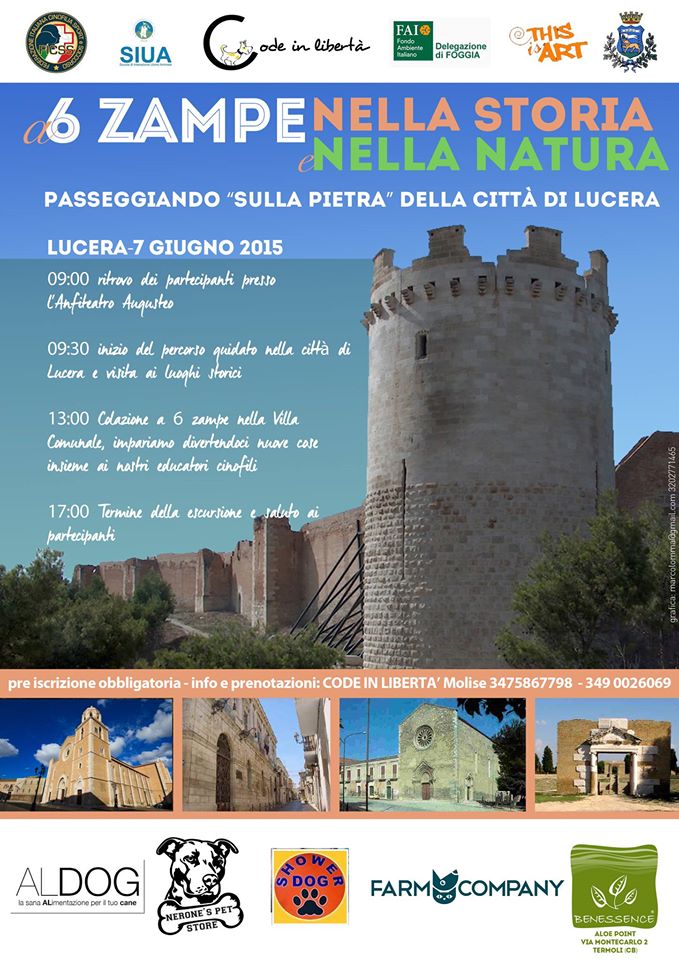 A 6 zampe nella natura e nella storia – Lucera 2015