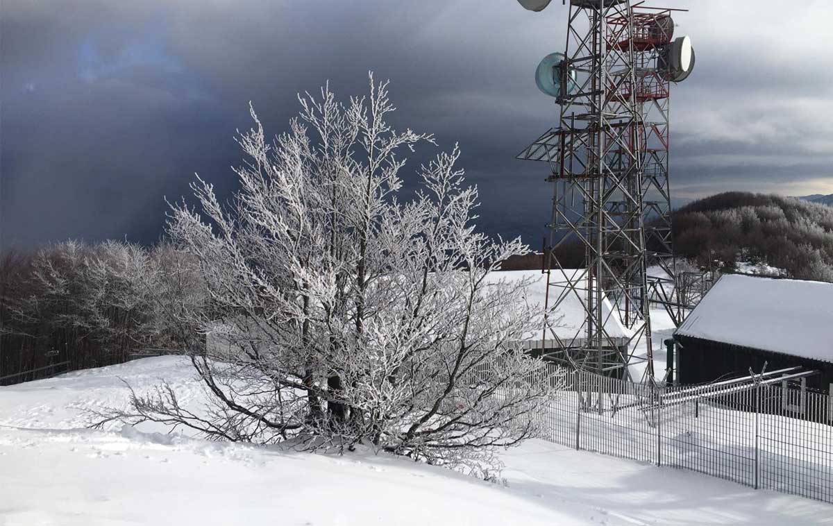 Ciaspole sotto il sole