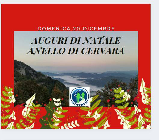 AUGURI DI NATALE-ANELLO DI CERVARA