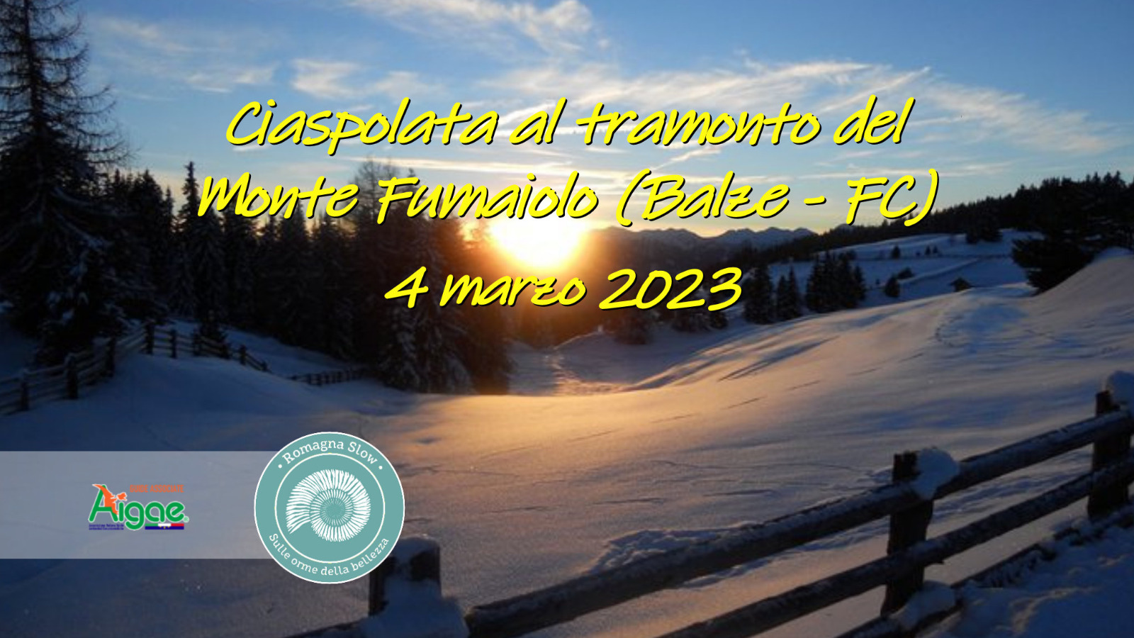 Ciaspolata al tramonto del Monte Fumaiolo (Balze – FC)
